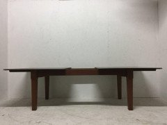 Arthur Simpson Attr an English Arts & Crafts Walnut Slide Extending Dining Table - Thumbnail 4