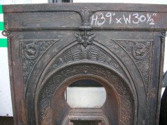 Aesthetic Movement Fireplace with Stylised Dragons & Repeating Sun Flowers - Thumbnail 2