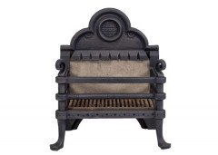 Hart Son & Peard, an English Aesthetic Movement Fire Grate with Dog Head Finials - Thumbnail 18