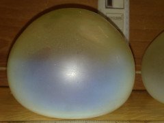A Pair of Arts and Crafts Vaseline/ Uranium Glass Dome Shaped Shades - Thumbnail 5
