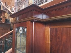 Liberty & Co. a Mahogany Display Cabinet with Floral Mother of Pearl Decoration - Thumbnail 4