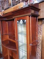 Liberty & Co. a Mahogany Display Cabinet with Floral Mother of Pearl Decoration - Thumbnail 5