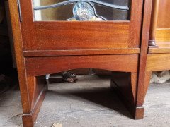 Liberty & Co., A Mahogany Display Cabinet with Floral Mother of Pearl Decoration - Thumbnail 15