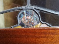 Liberty & Co., A Mahogany Display Cabinet with Floral Mother of Pearl Decoration - Thumbnail 16