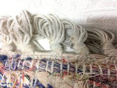 Extremely Rare Rag Rug Formerly Owned by the British Actress Jean Simmons - Thumbnail 1