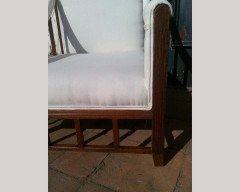 Aesthetic Movement Anglo-Japanese Mahogany Armchair with Lattice Work Details - Thumbnail 9