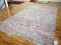 Extremely Rare Rag Rug Formerly Owned by the British Actress Jean Simmons - Thumbnail 9