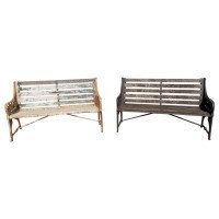 Dr. C. Dresser for Coalbrookdale Two Medieval Pattern Cast Iron Garden Benches