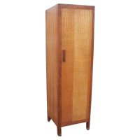 Heals and Son, an English 1930s Slim Single Oak Wardrobe or Kitchen Cupboard - Thumbnail 1