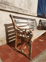 Dr. C. Dresser for Coalbrookdale Two Medieval Pattern Cast Iron Garden Benches - Thumbnail 6