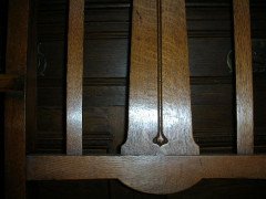 Shapland & Petter, a Set of Six Arts & Crafts Oak Dining Chairs with Two Carvers - Thumbnail 8