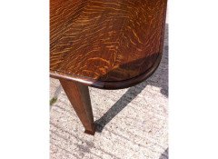 Arts & Crafts Oak Drop Leaf/Draw Leg, Extending Dining Table To Seat Six - Thumbnail 7