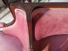 H W Batley Attri, Collinson & Lock. An Aesthetic Movement Rosewood Courting Sofa - Thumbnail 8