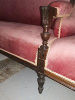 H W Batley Attri, Collinson & Lock. An Aesthetic Movement Rosewood Courting Sofa - Thumbnail 10