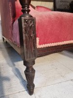 H W Batley Attri, Collinson & Lock. An Aesthetic Movement Rosewood Courting Sofa - Thumbnail 12