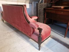 H W Batley Attri, Collinson & Lock. An Aesthetic Movement Rosewood Courting Sofa - Thumbnail 13