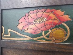 Liberty & Co. English Arts & Crafts 3 Fold-Screen with Stylized Floral Details - Thumbnail 4