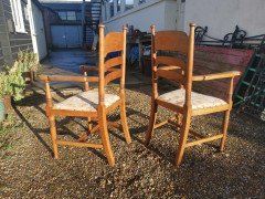 William Birch for Liberty & Co. a Set of Sixteen Arts & Crafts Oak Dining Chairs - Thumbnail 5