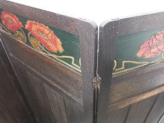 Liberty & Co. English Arts & Crafts 3 Fold-Screen with Stylized Floral Details - Thumbnail 6