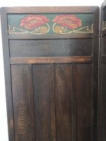 Liberty & Co. English Arts & Crafts 3 Fold-Screen with Stylized Floral Details - Thumbnail 7