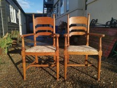 William Birch for Liberty & Co. a Set of Sixteen Arts & Crafts Oak Dining Chairs - Thumbnail 7