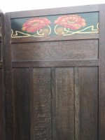 Liberty & Co. English Arts & Crafts 3 Fold-Screen with Stylized Floral Details - Thumbnail 9