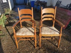 William Birch for Liberty & Co. a Set of Sixteen Arts & Crafts Oak Dining Chairs - Thumbnail 9