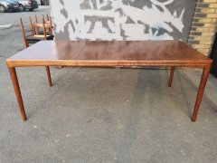 H. W. Klein, Bramin Scandinavian Extending Dining Table and Six Chairs with Carving - Thumbnail 2