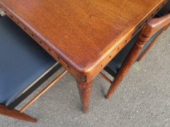 H. W. Klein, Bramin Scandinavian Extending Dining Table and Six Chairs with Carving - Thumbnail 7
