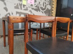 H. W. Klein, Bramin Scandinavian Extending Dining Table and Six Chairs with Carving - Thumbnail 12