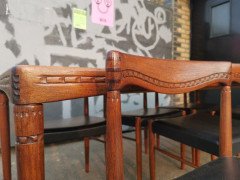 H. W. Klein, Bramin Scandinavian Extending Dining Table and Six Chairs with Carving - Thumbnail 15