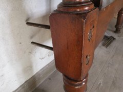 E. W. Godwin Style Rare Anglo- Japanese Walnut Double Bed with Lattice Work Details - Thumbnail 10