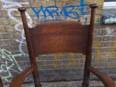 Liberty & Co, William Birch, Arts & Crafts Armchair & Two Differing Side Chairs - Thumbnail 5