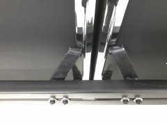 Antonio Citterio for Vitra Chrome and Black Leather Window Seat or Bench - Thumbnail 9