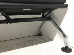 Antonio Citterio for Vitra Chrome and Black Leather Window Seat or Bench - Thumbnail 11