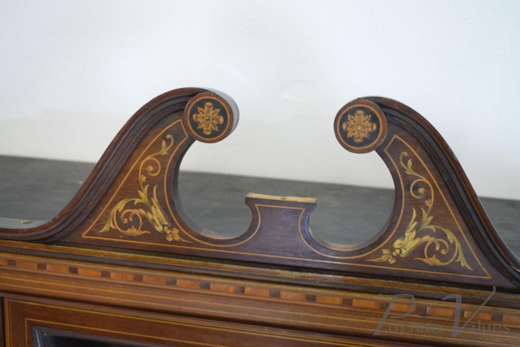 Edwards_and_Roberts_Edwardian_inlaid_mahogany_wall_cabinet_with_swan_neck_pediment_over_tracery_door_enclosing_a_pair_of_shelves_between_mirrors_86_5cm_wide_x_103cm_highw_master