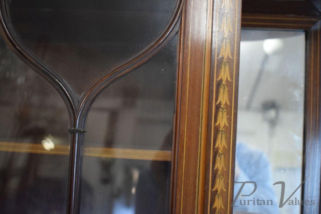 Edwards_and_Roberts_Edwardian_inlaid_mahogany_wall_cabinet_with_swan_neck_pediment_over_tracery_door_enclosing_a_pair_of_shelves_between_mirrors_86_5cm_wide_x_103cm_high_j_master