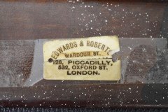 Edwards & Roberts, Queen Anne Revival Swan Neck Inlaid Mahogany Wall Cabinet - Thumbnail 7
