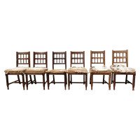 Bruce Talbert for Gillow and Co. – Set of Six Aesthetic Movement Oak Dining Chairs