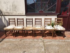 Bruce Talbert, for Gillows Set of 6 English Aesthetic Movement Oak Dining Chairs - Thumbnail 2