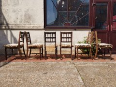 Bruce Talbert for Gillow and Co. – Set of Six Aesthetic Movement Oak Dining Chairs - Thumbnail 4