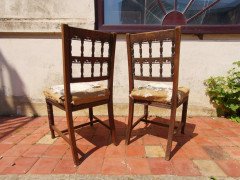 Bruce Talbert, for Gillows Set of 6 English Aesthetic Movement Oak Dining Chairs - Thumbnail 10