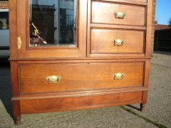 Gillows of Lancaster, an Aesthetic Movement Walnut Armoire Wardrobe Compactum - Thumbnail 7