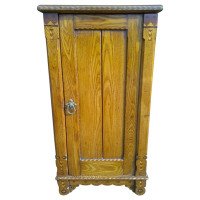Charles Bevan, In the Style of – Gothic Revival Oak Bedside Cabinet with Inlay - Thumbnail 2