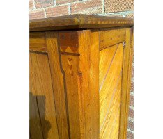 Charles Bevan Style of Gothic Revival Bedside Cab with Inlaid Details Throughout - Thumbnail 7