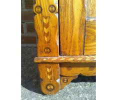 Charles Bevan Style of Gothic Revival Bedside Cab with Inlaid Details Throughout - Thumbnail 8