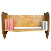 Good Quality Arts & Crafts Table Top Bookcase Made From 1/4 Sawn Oak