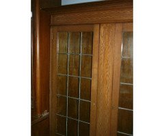 Waring & Gillows, attributed. Arts & Crafts Oak Bookcase with Ebony & Fruitwood Inlays - Thumbnail 3