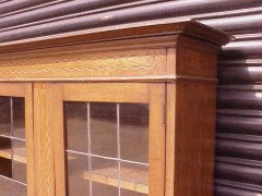 Waring & Gillows Attr, Arts & Crafts Oak Bookcase with Ebony & Fruitwood Inlays - Thumbnail 4