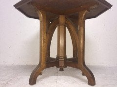 A W N Pugin Attri, An Exceptional Gothic Revival Octagonal Oak Centre Table - Thumbnail 5